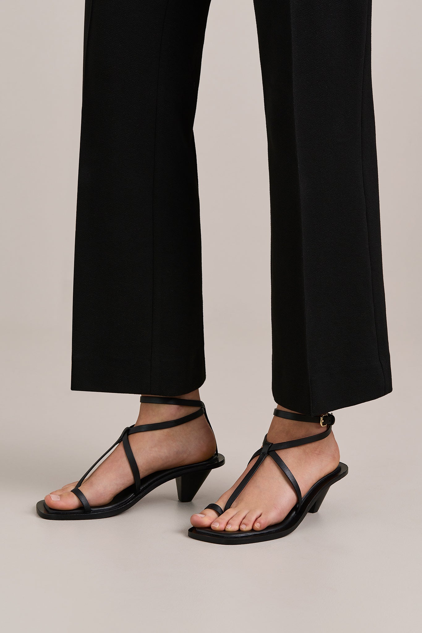 A.Emery | The Hyde Heeled Sandal - Black