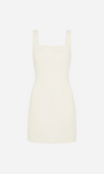 St. Agni | Linen Square Neck Mini Dress - Ivory