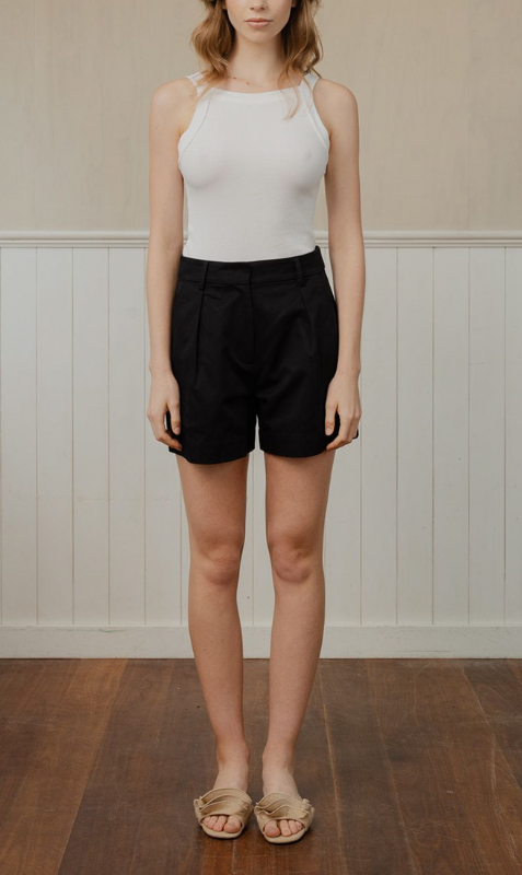 Caitlin Crisp | Abroad Shorts - Black Drill