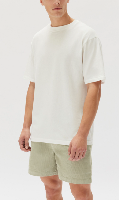 Assembly Label | Knox Organic Oversized Tee - Antique White