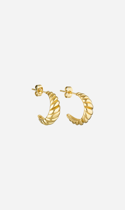 Porter Jewellery | Croissant Earrings 20mm - Gold