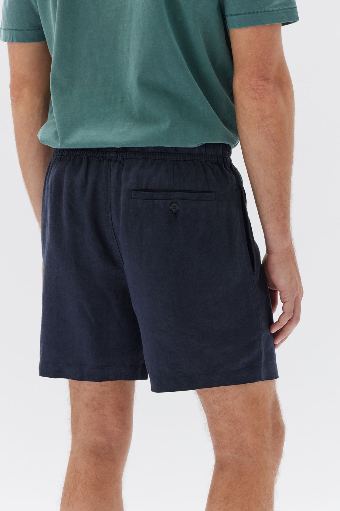 Assembly Label | Tide Linen Shorts - True Navy