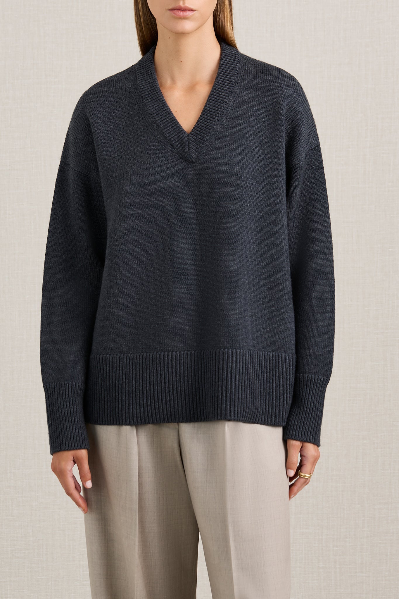 A.Emery | The Lewis Knit - Charcoal Melange