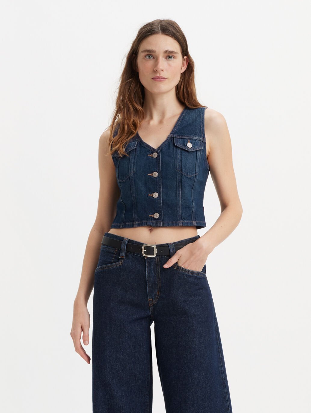 Levi's | Bella Denim Corset - Dark Side Scrape