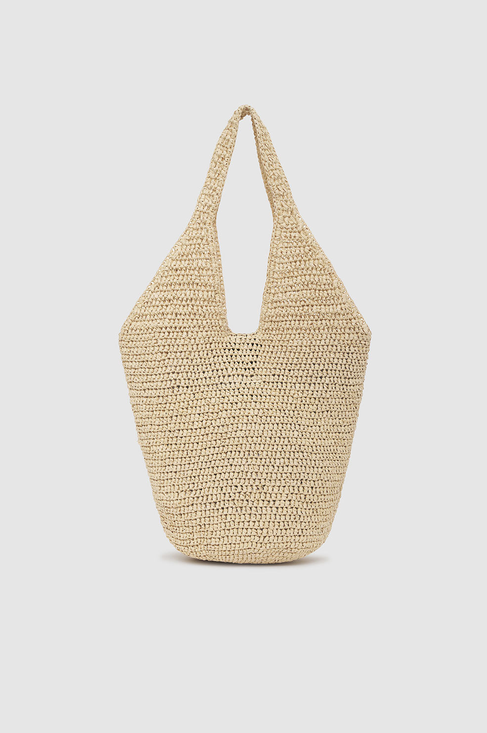 Anine Bing | Small Leah Hobo - Natural With Black