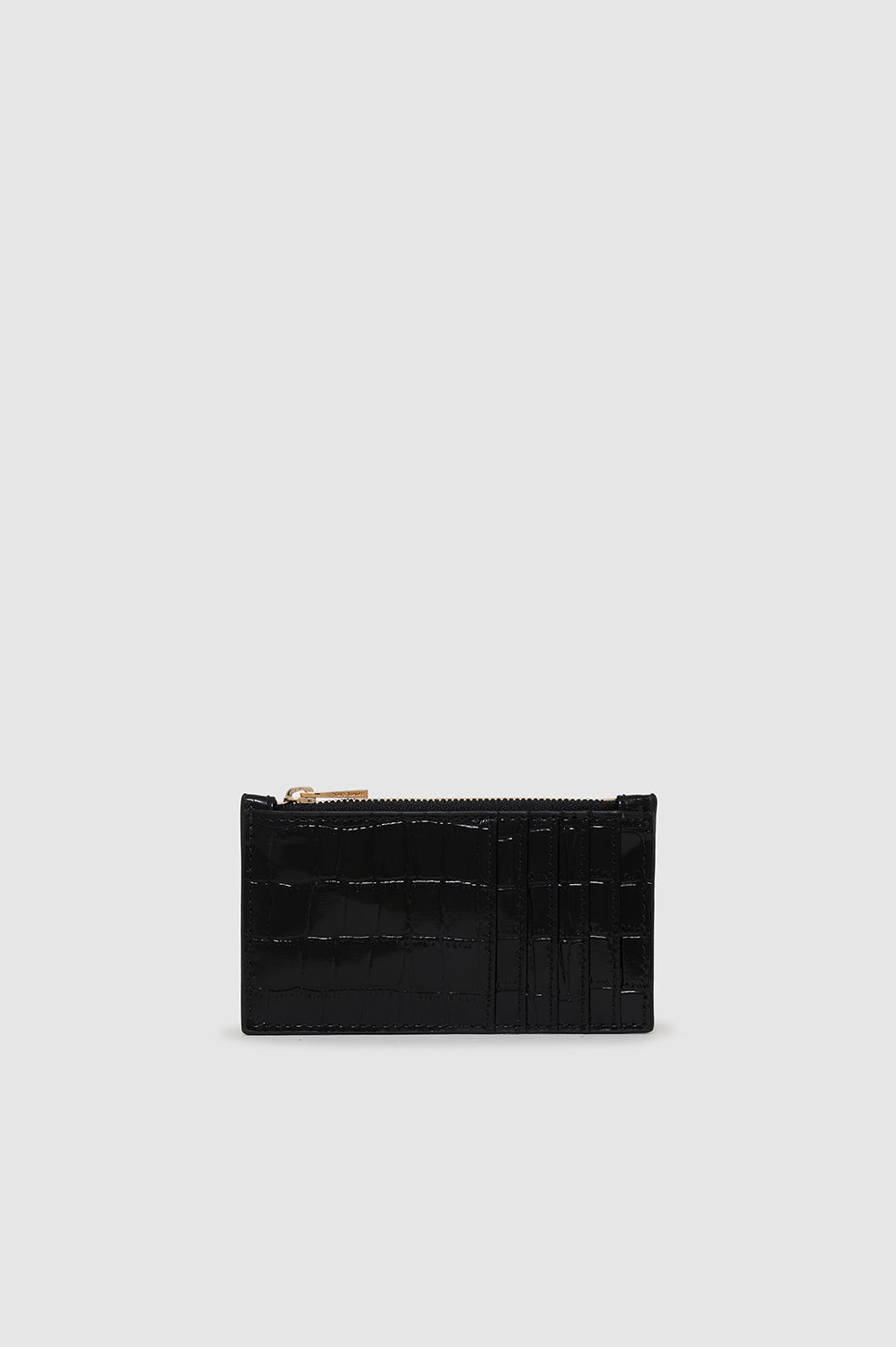 Anine Bing | Lucy Card Holder - Black Embossed