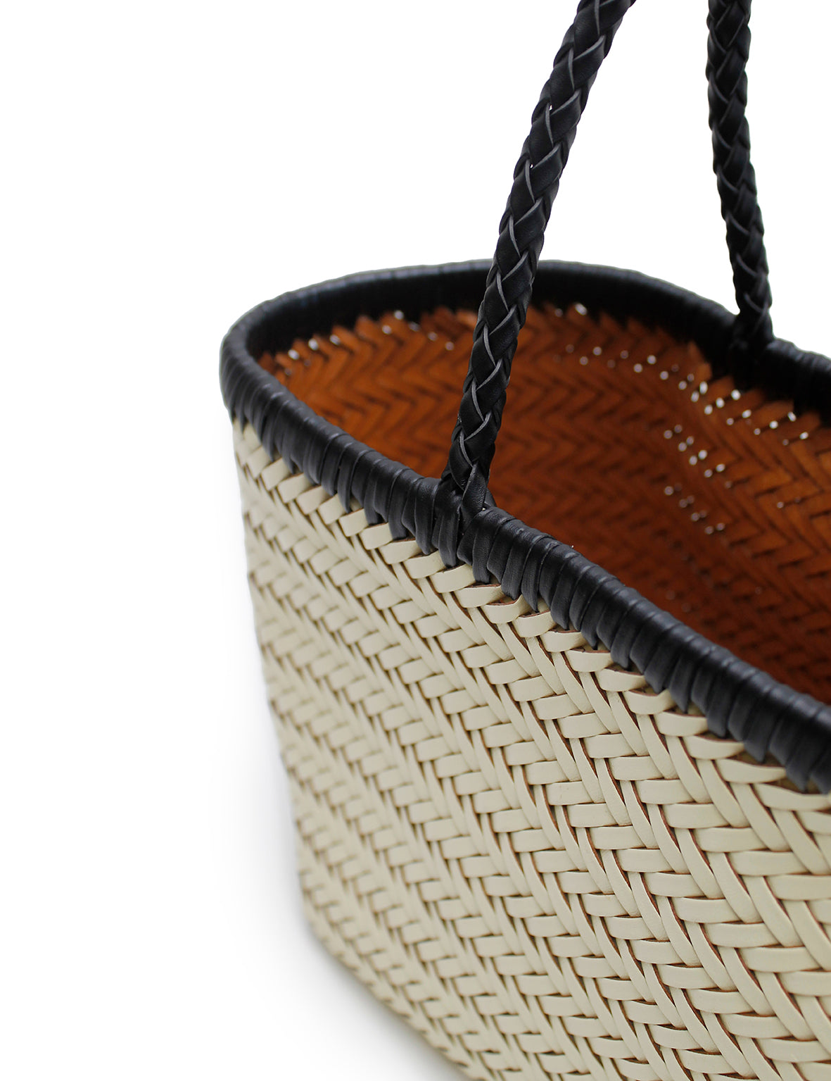 La Tribe | Amelia Woven Bag - Cream/Black