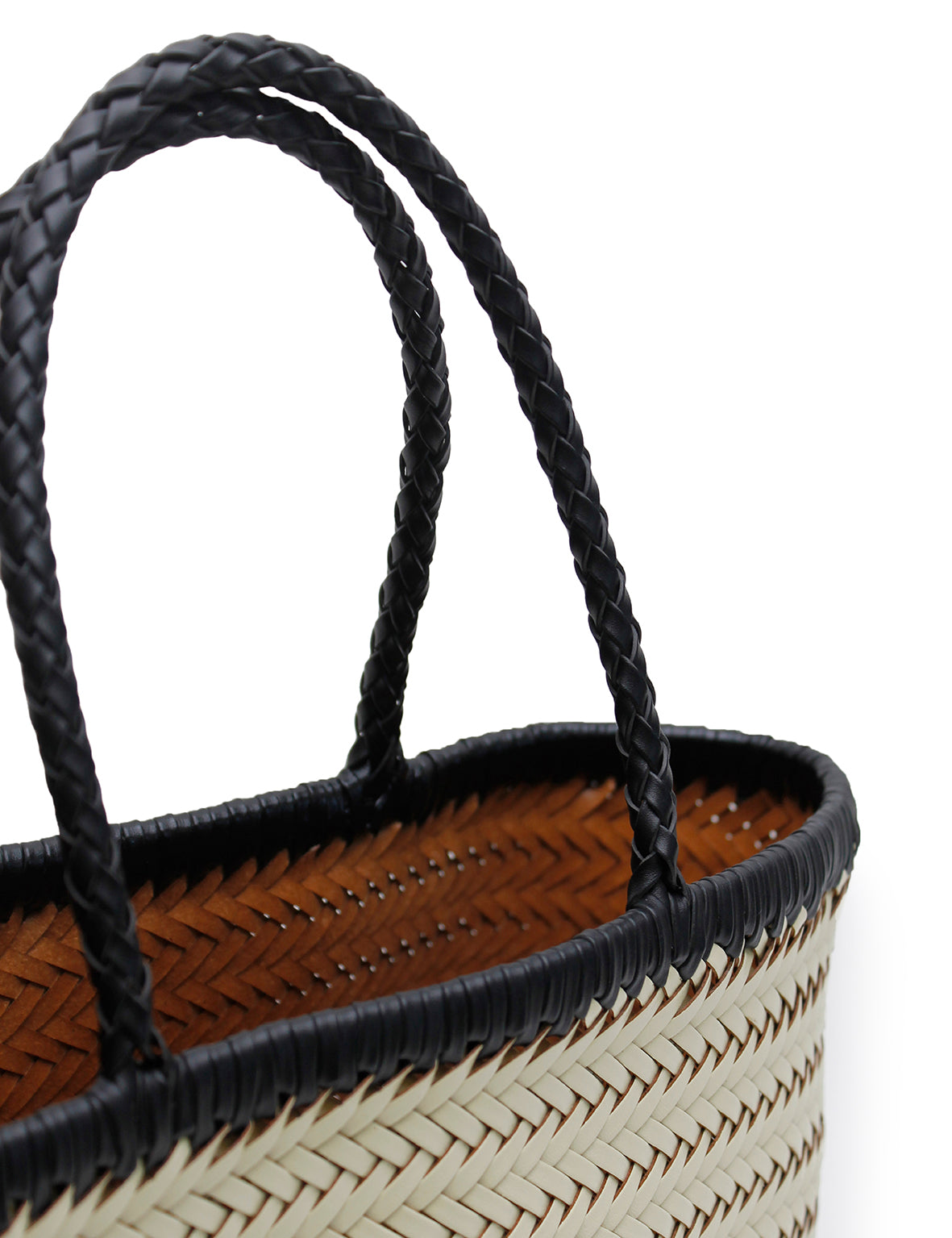 La Tribe | Amelia Woven Bag - Cream/Black