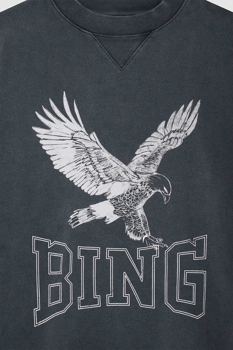 Anine Bing | Alto Sweatshirt Retro Eagle - Washed Black