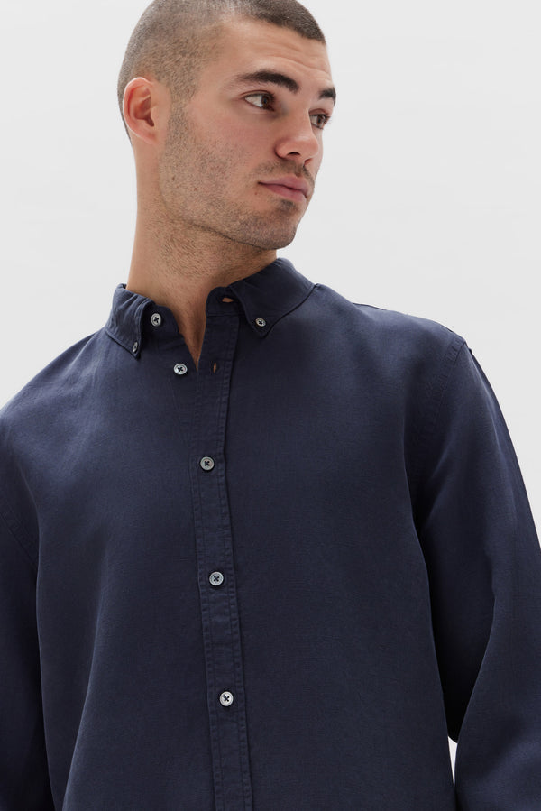 Assembly Label | Rosco Long Sleeve Shirt - True Navy