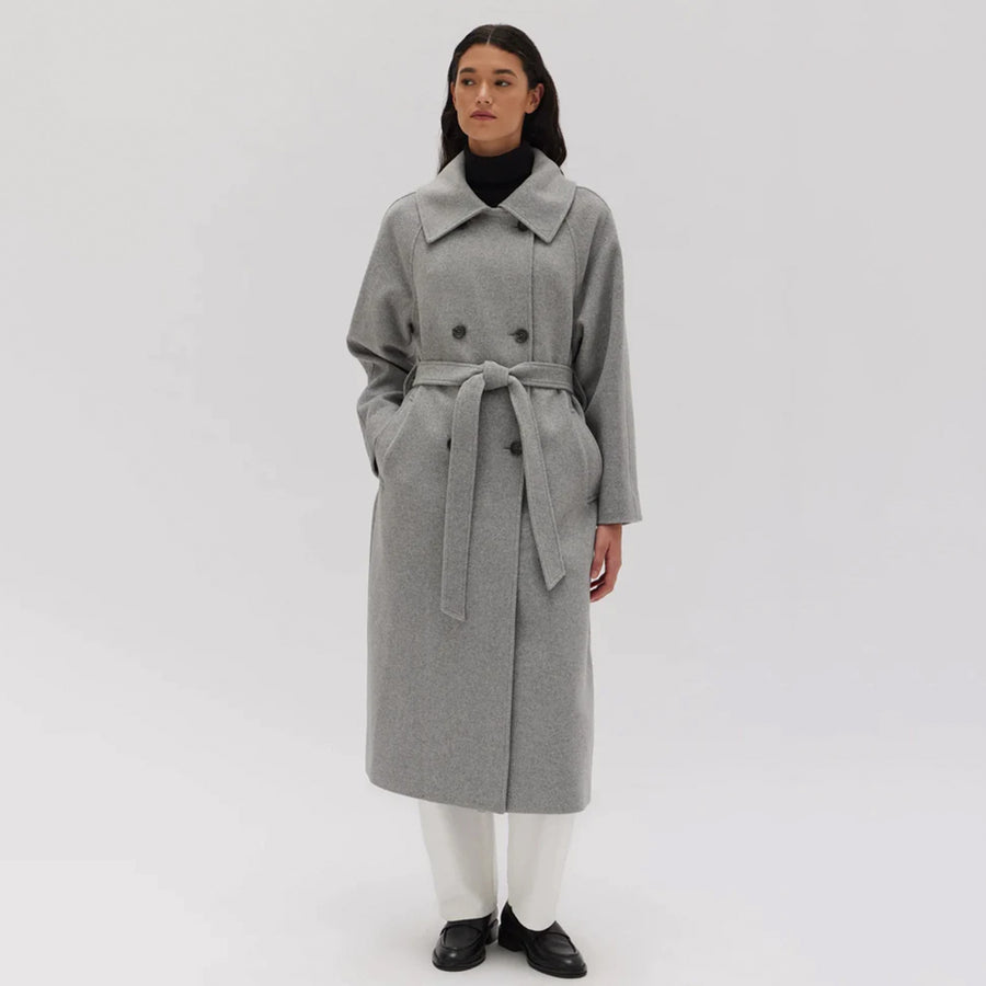 Assembly Label | Cocoon Coat - Grey Marle