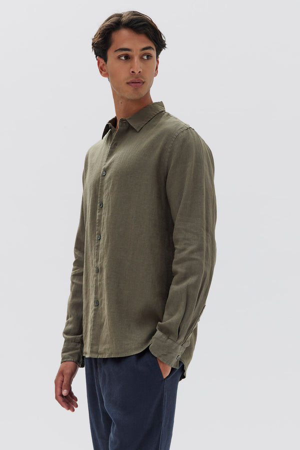 Assembly Label | Casual Long Sleeve Shirt - Military