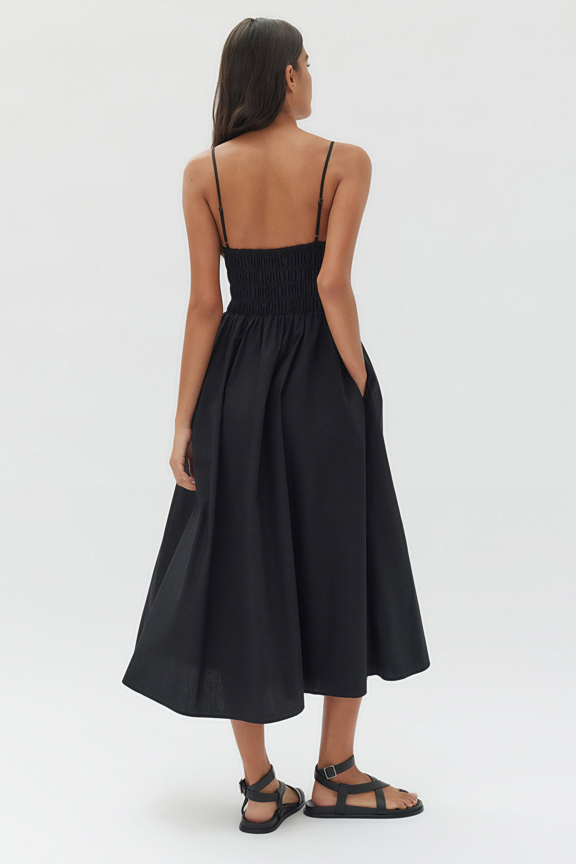 Assembly Label | Aubrey Rouched Dress - Black