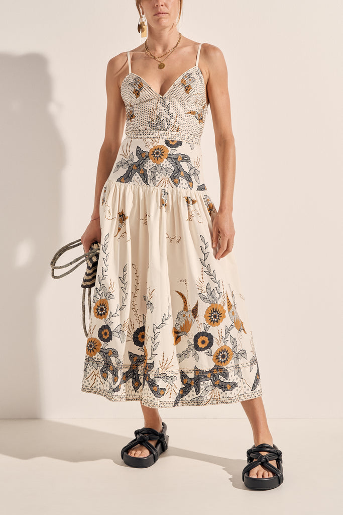 Ilio Nema | Aphrodite Dress - Cream Batik