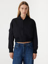 Bassike | Stretch Twill Bomber - Black