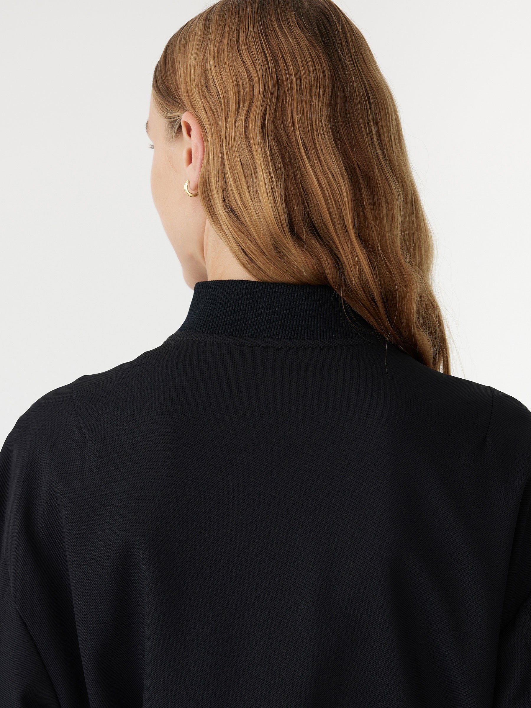 Bassike | Stretch Twill Bomber - Black