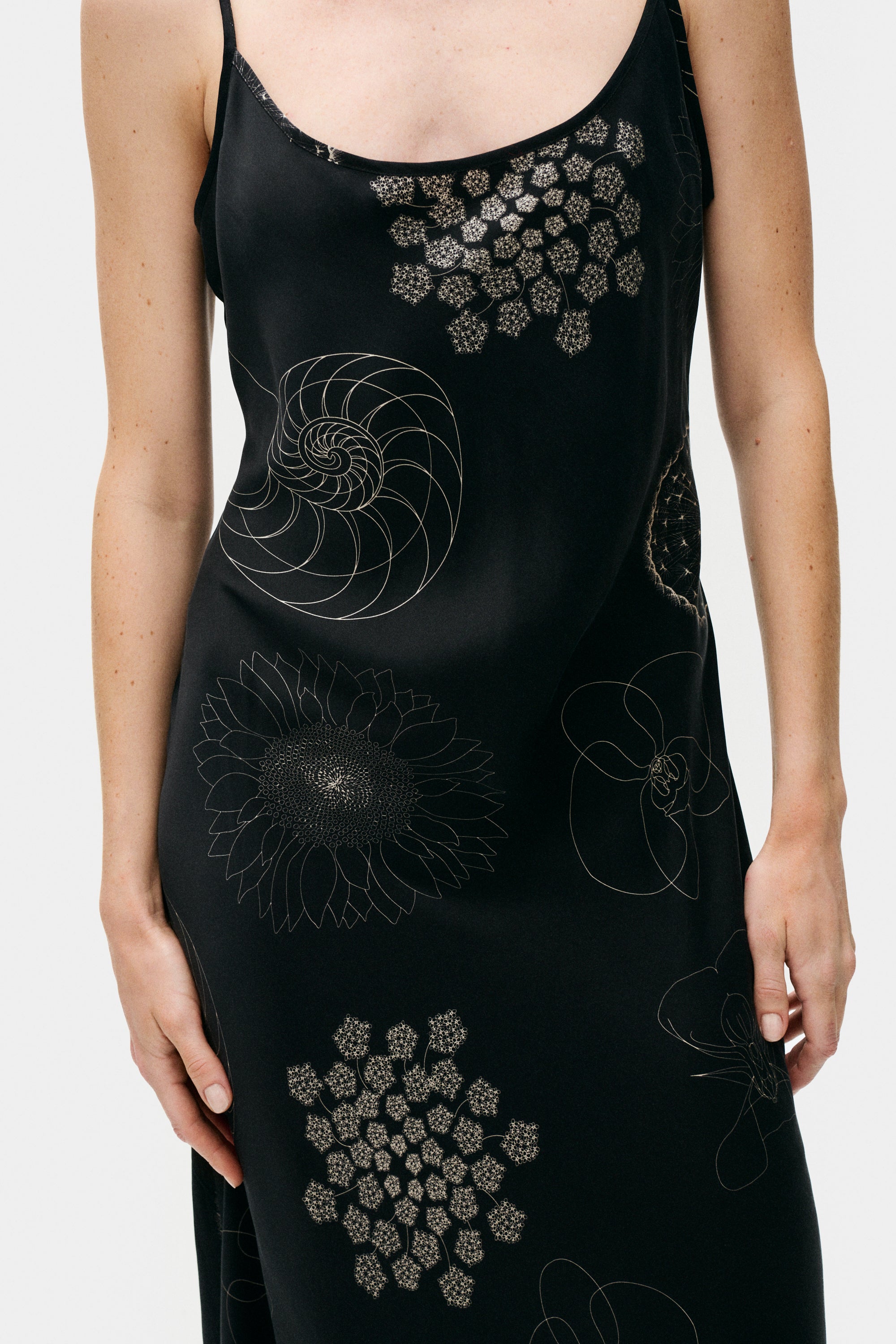 Silk Laundry | 1996 Dress - Fibonacci Black