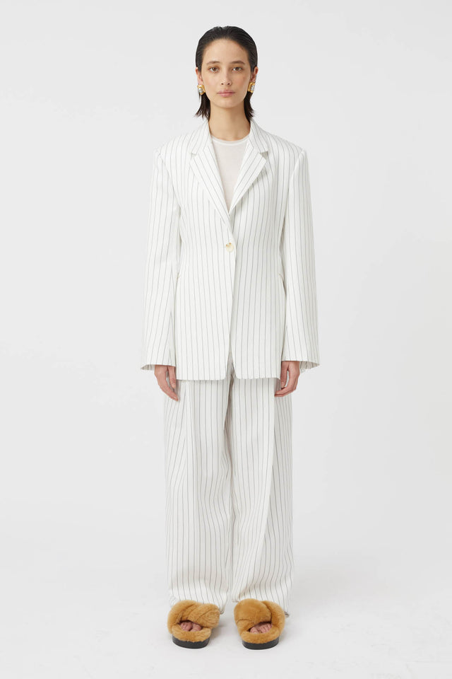 Camilla and Marc | Jagger Blazer - White Pinstripe