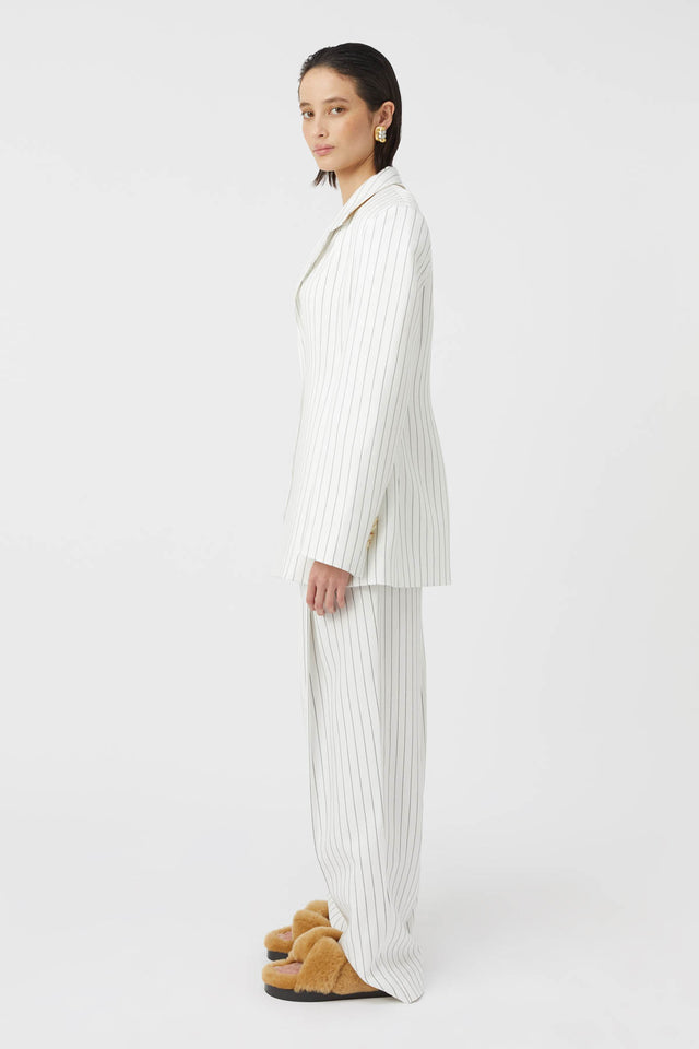 Camilla and Marc | Jagger Blazer - White Pinstripe