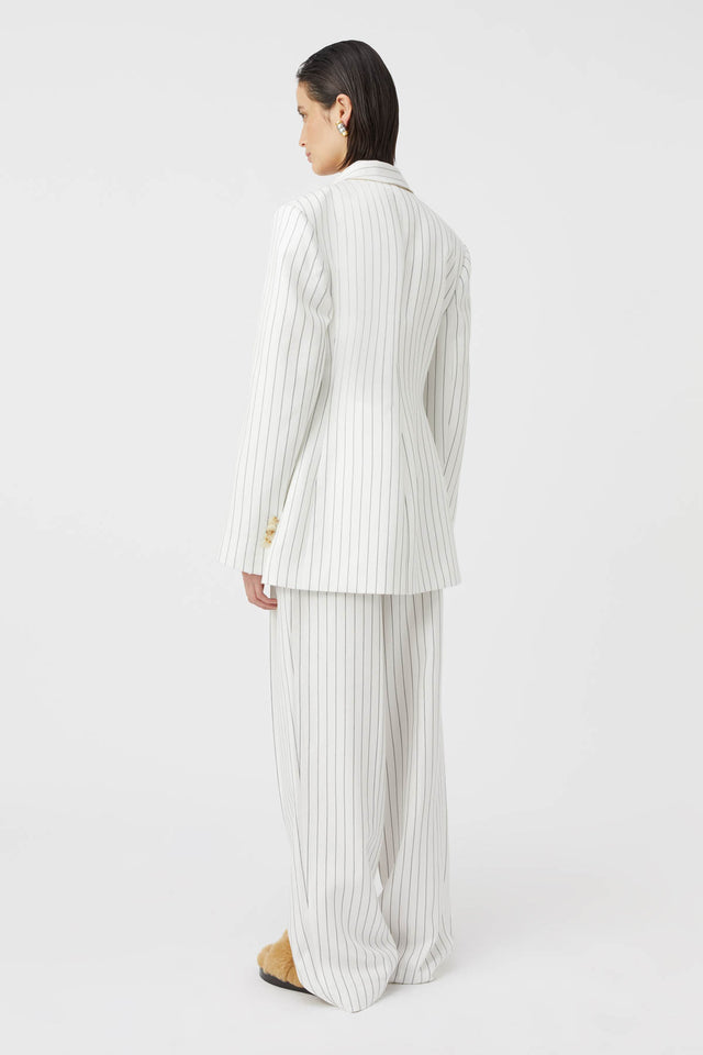 Camilla and Marc | Jagger Blazer - White Pinstripe