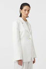 Camilla and Marc | Jagger Blazer - White Pinstripe