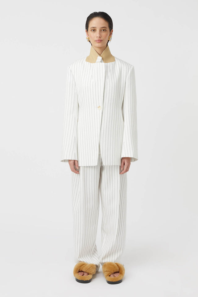 Camilla and Marc | Jagger Blazer - White Pinstripe