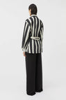 Camilla and Marc | Kiah Fitted Shirt - Black & Cream Stipe