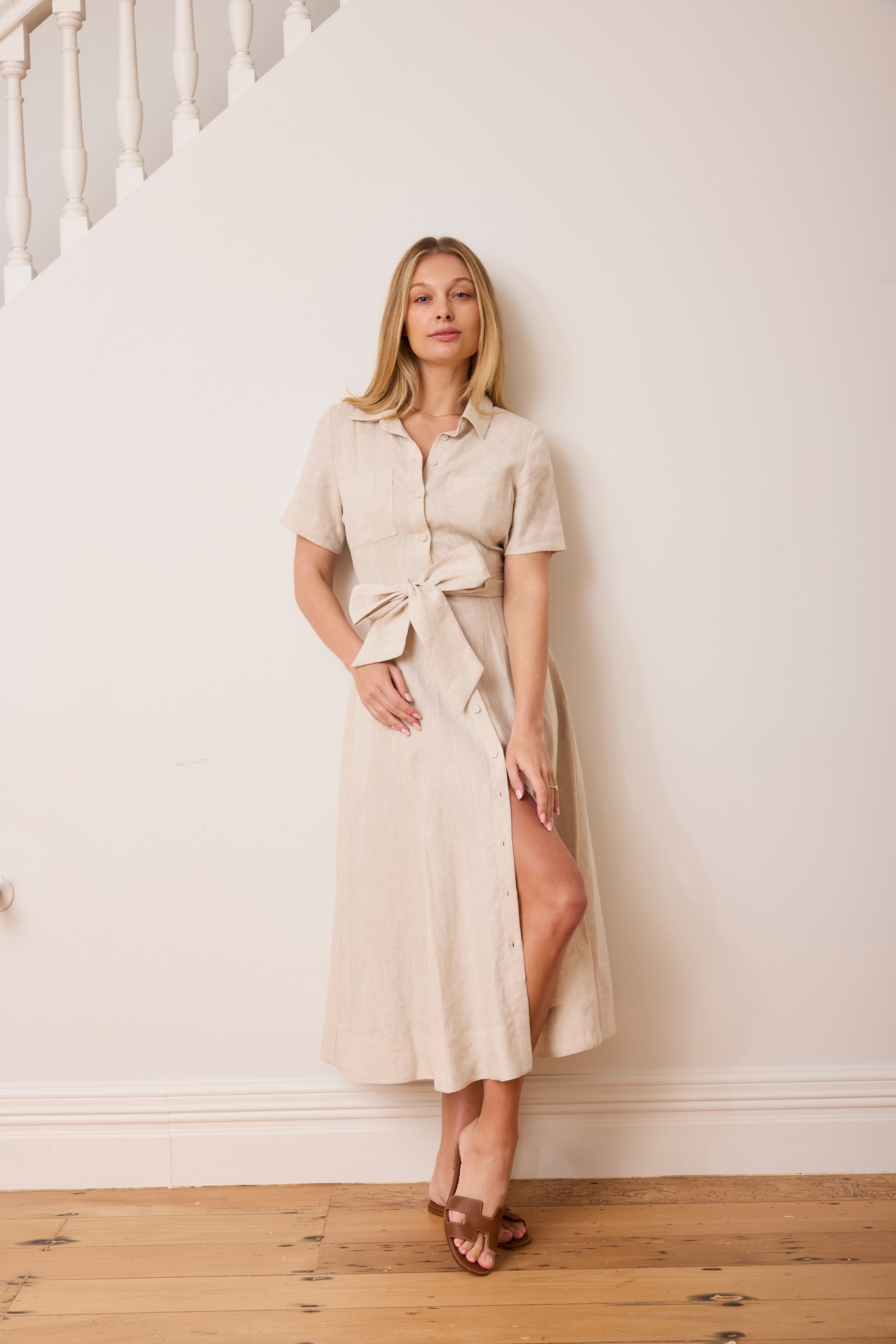 Caitlin Crisp | Lady Vincent Dress - Natural Linen