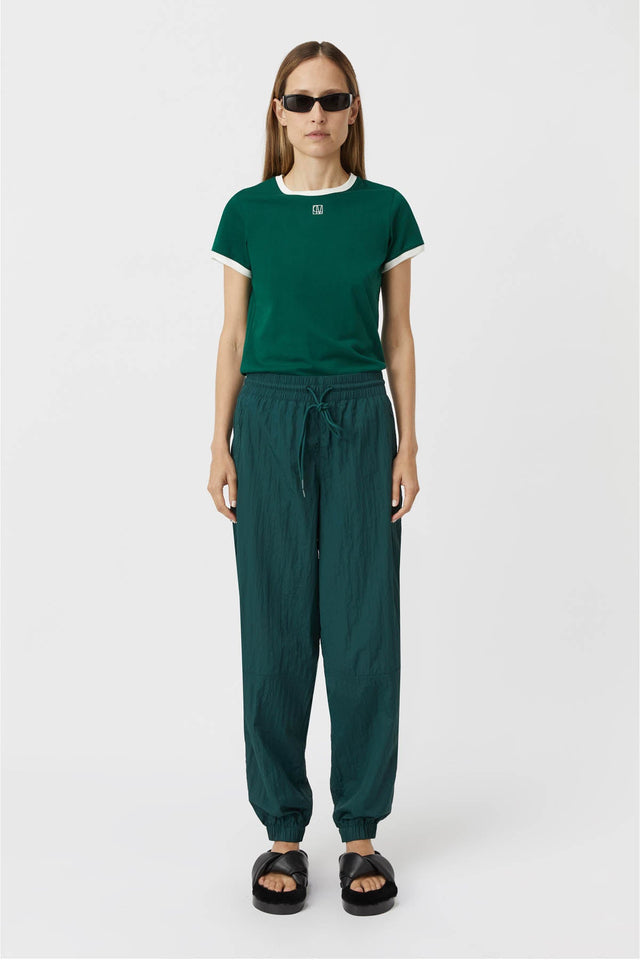 Camilla and Marc | Sofia Slim Fit Tee - Varsity Green/White