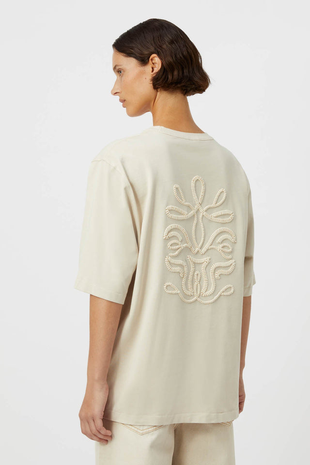 Camilla and Marc | Iwan Embroidery Tee - Chalk