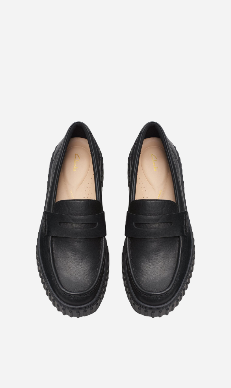 Clarks | Torhill Penny - Black Leather