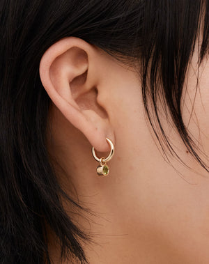 Meadowlark | Cosmo Charm Hoop Earrings - Garnet/Gold