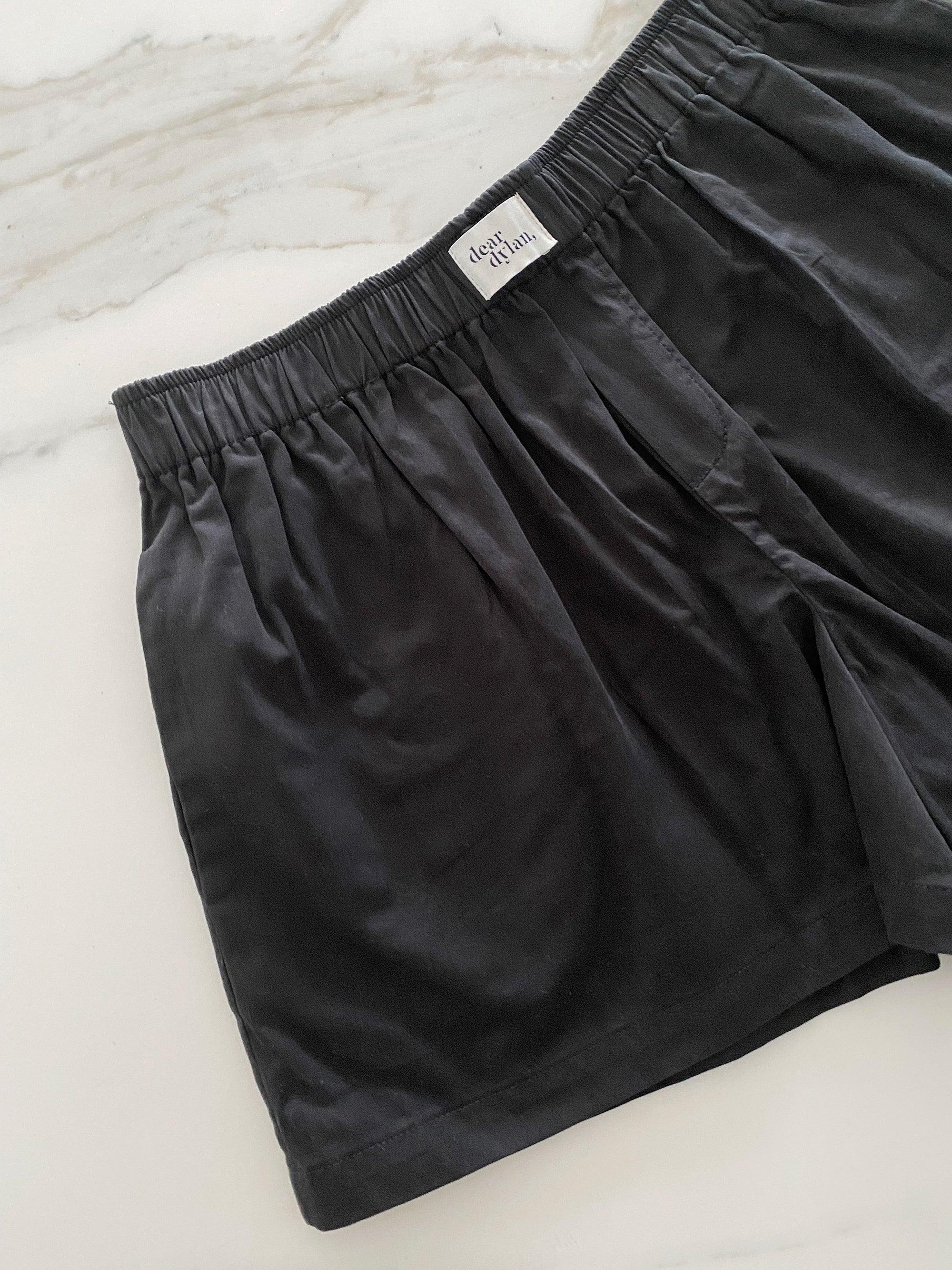 Dear Dylan | Cotton Boxer Short - Noir