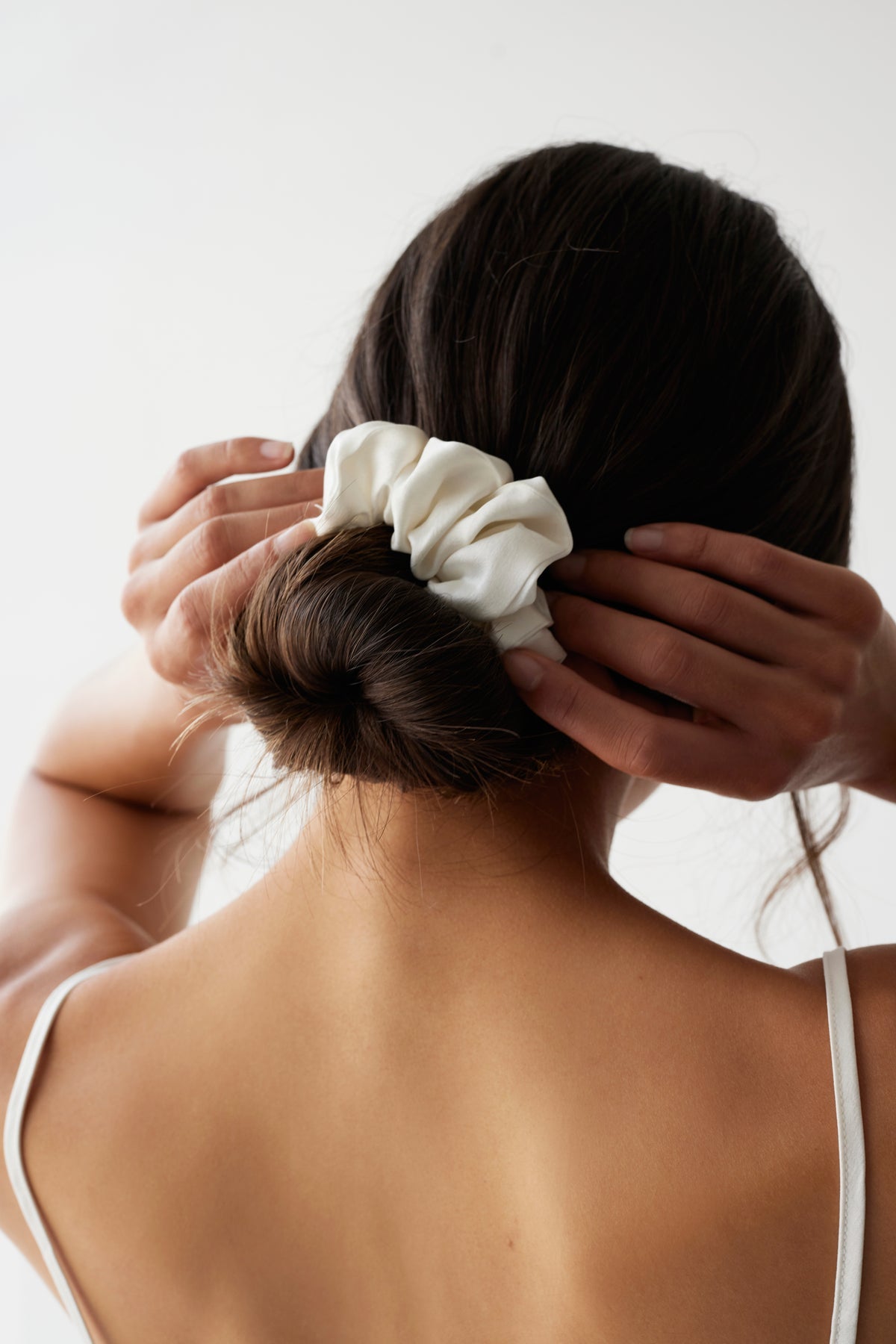 Dear Dylan | Silk Scrunchie - Ivory