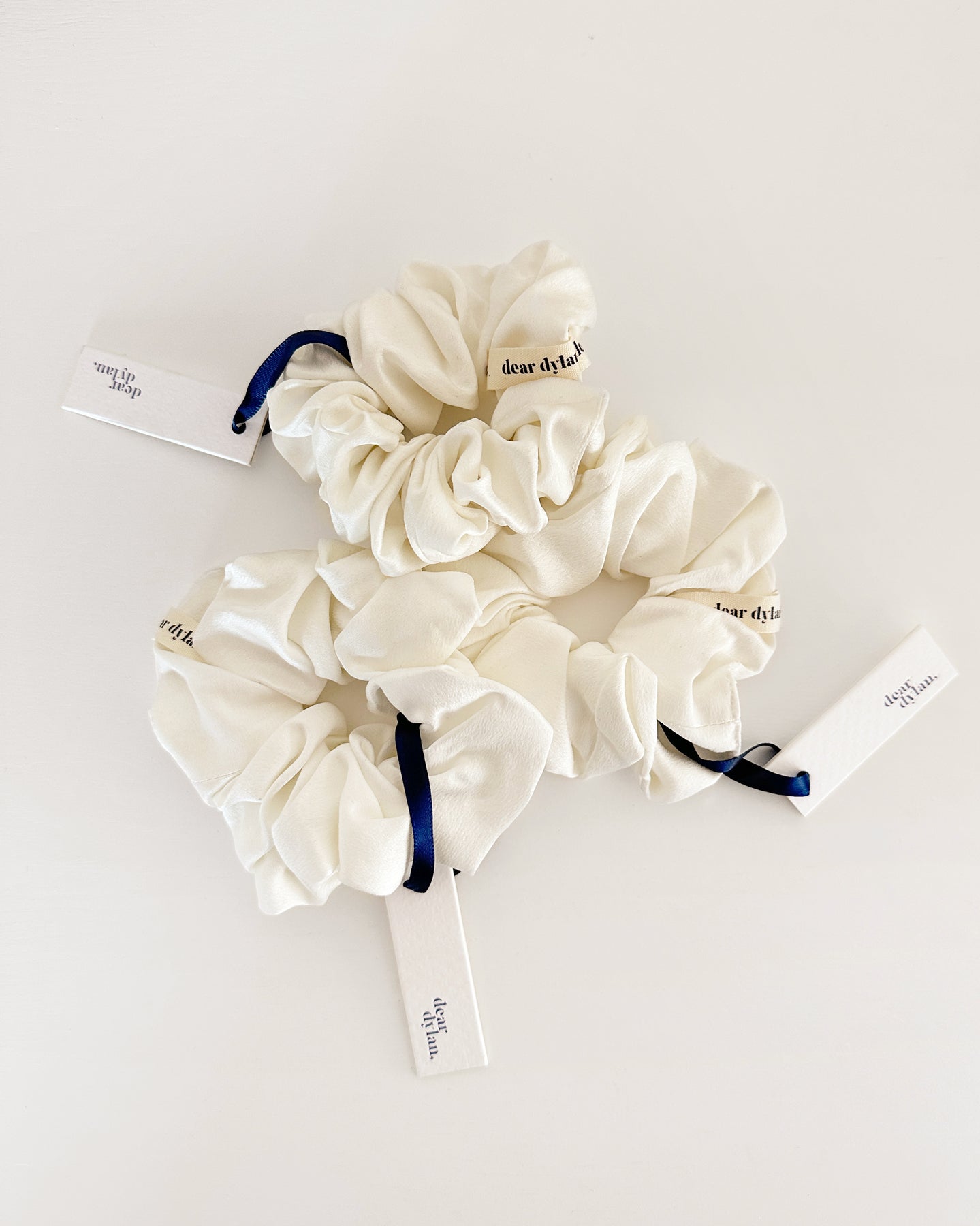 Dear Dylan | Silk Scrunchie - Ivory