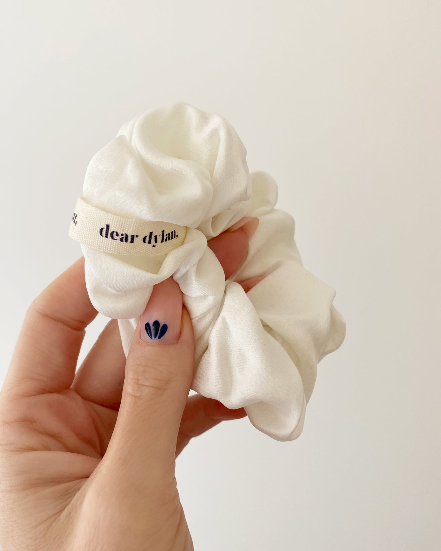 Dear Dylan | Silk Scrunchie - Ivory