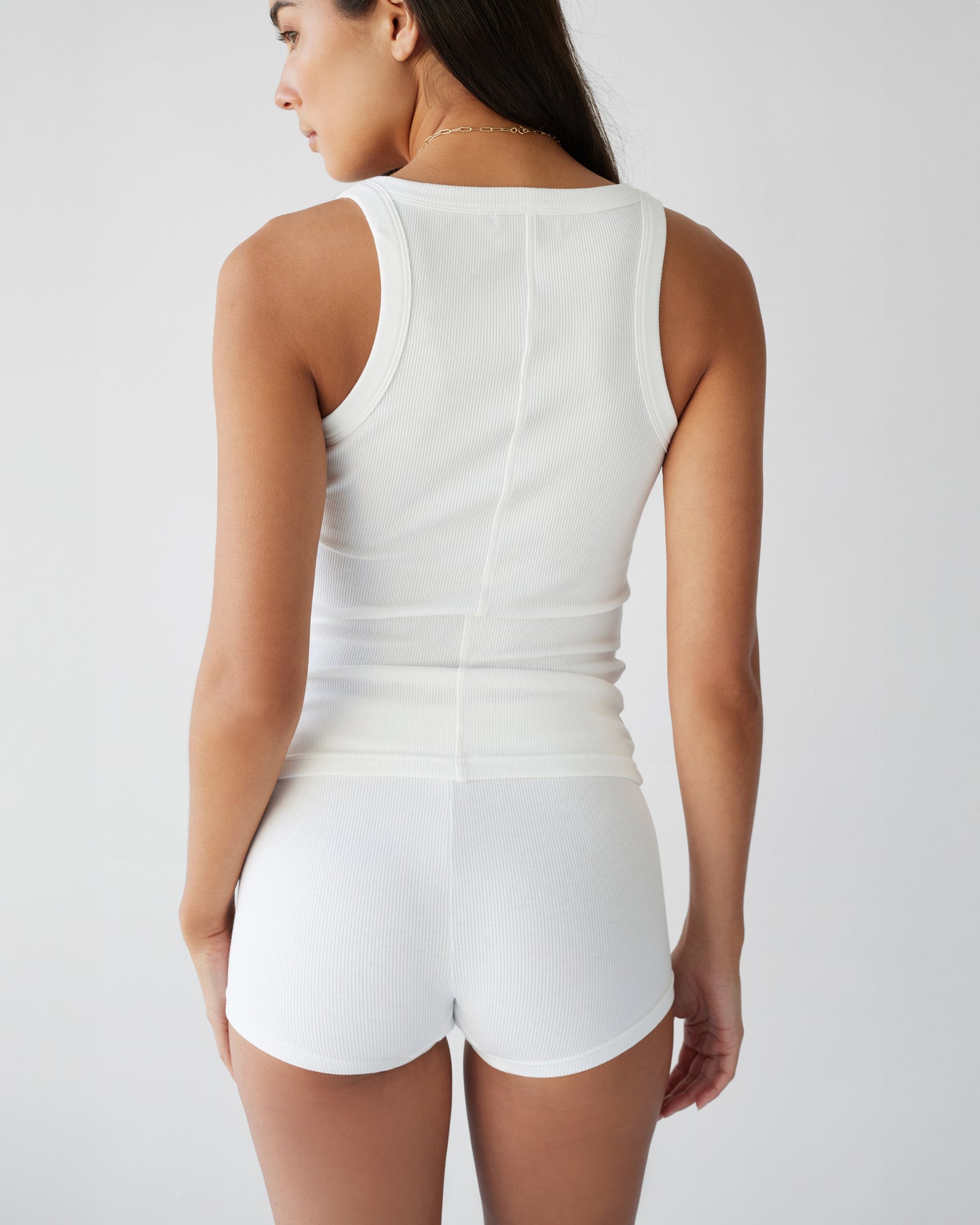 Dear Dylan | Organic Mid Rise Boyfriend Short - Blanc