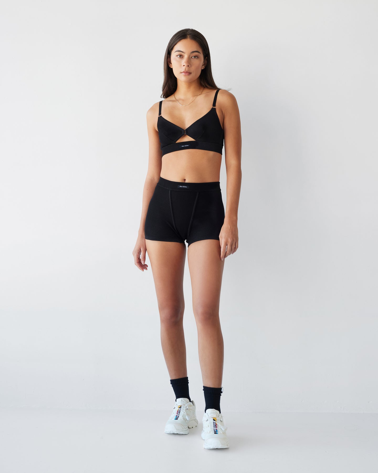 Dear Dylan | Organic Cut Out Bralette - Noir