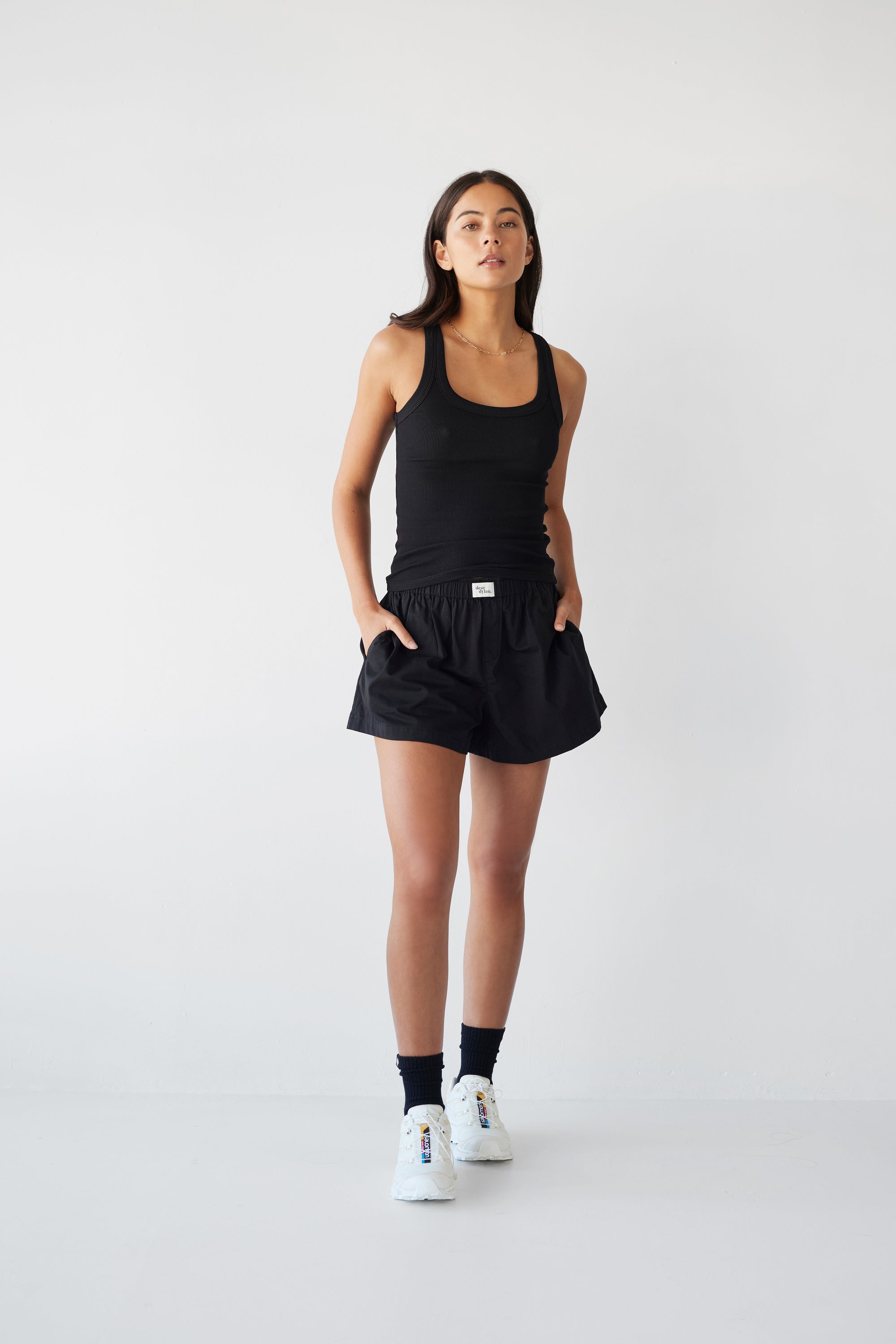 Dear Dylan | Cotton Boxer Short - Noir