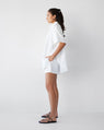 Dear Dylan | Lawn Oversized Shirt - Blanc