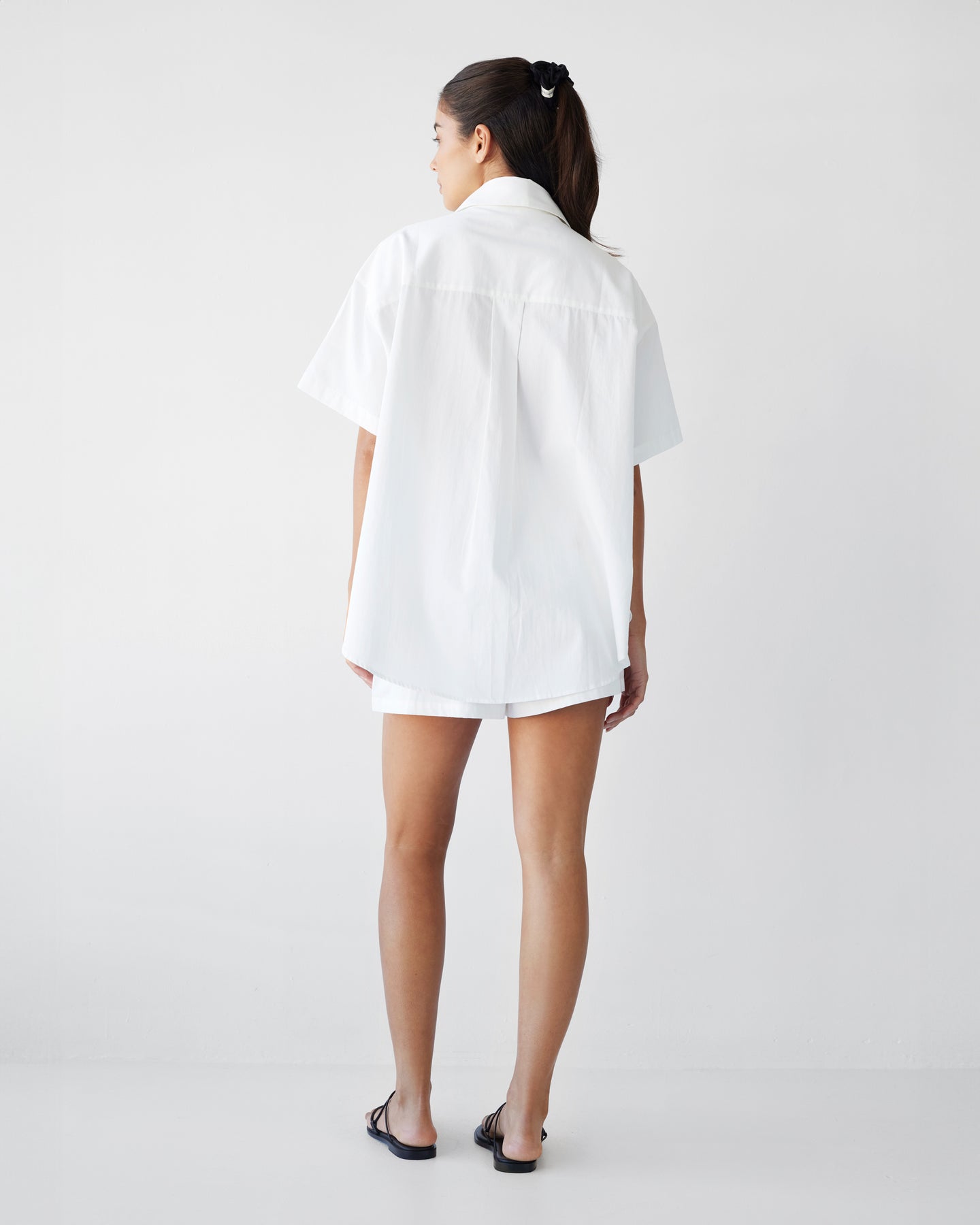 Dear Dylan | Lawn Oversized Shirt - Blanc