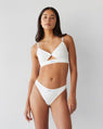 Dear Dylan | Organic Cut Out Bralette - Blanc