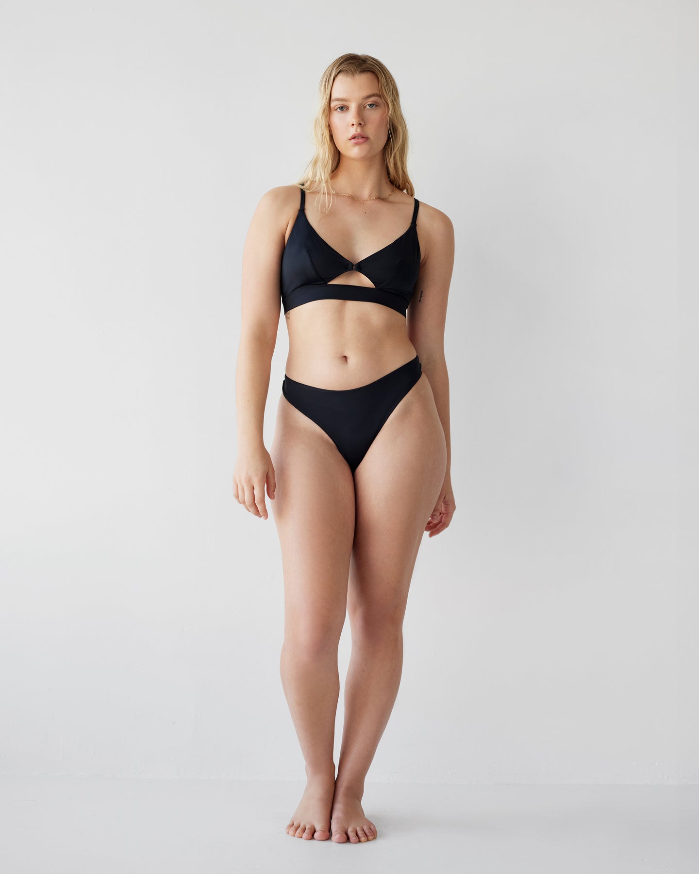 Dear Dylan | Cut Out Swim Bralette - Noir