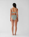 Dear Dylan | High Rise Swim Brief - Bistro Stripe