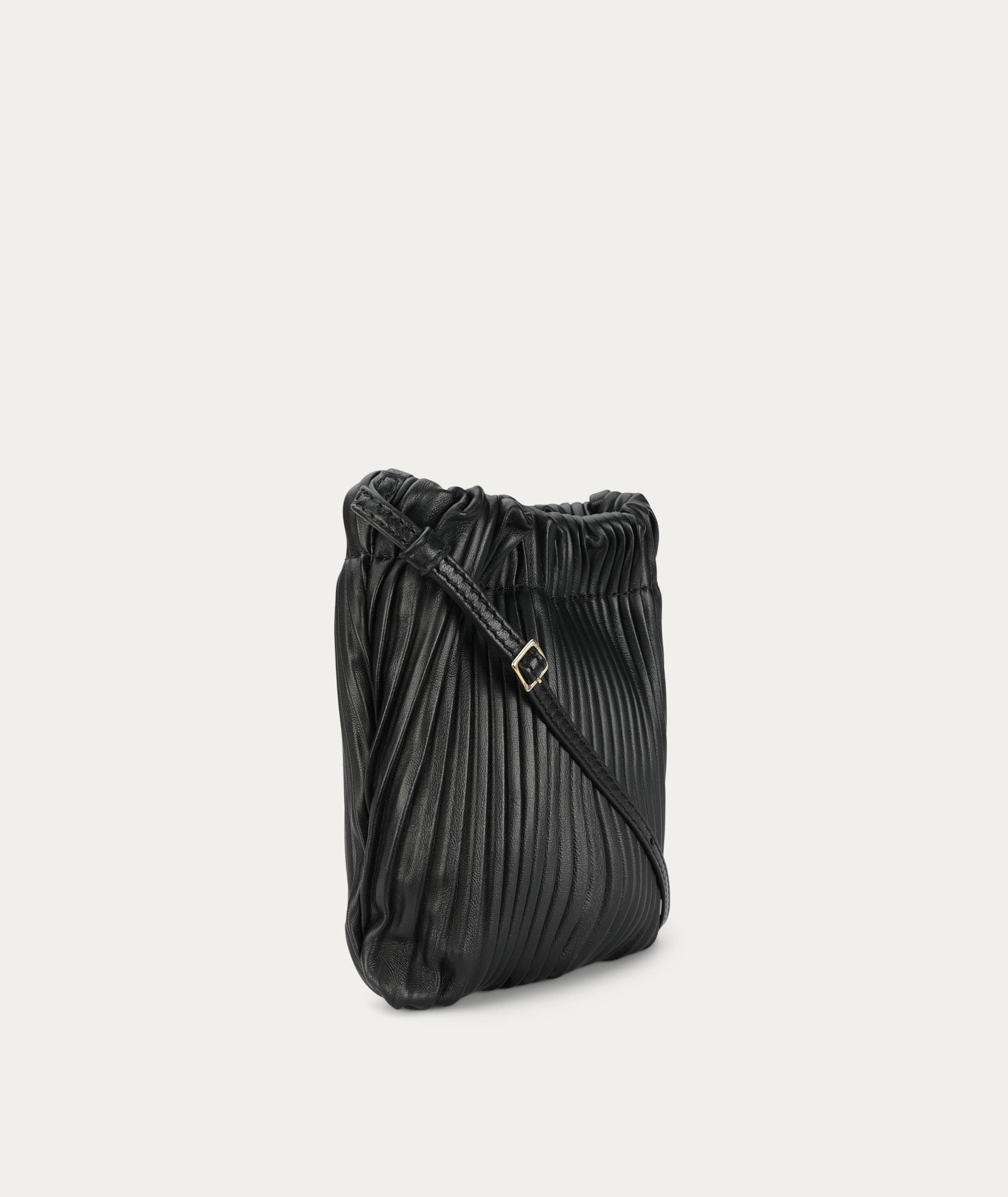 Deadly Ponies | Mr Cinch Pouch - Black Pleated