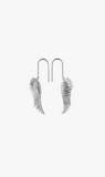 Karen Walker | Mini Cupid's Wings Earrings - Silver
