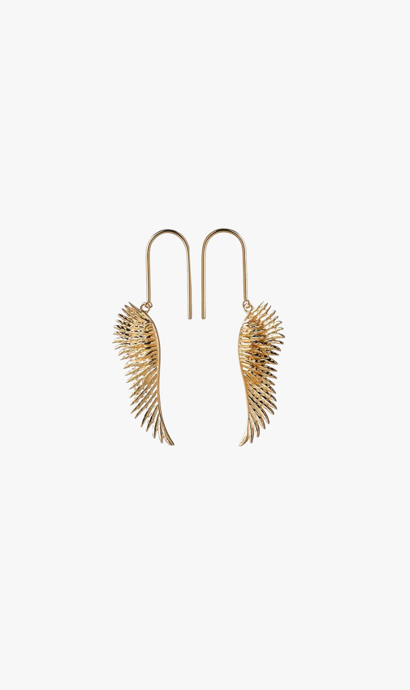 Karen Walker | Mini Cupid's Wings Earrings - Gold