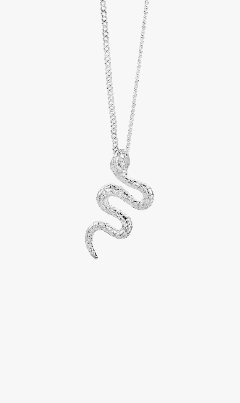 Karen Walker | Lunar Snake Necklace - Silver