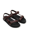 La Tribe | Elke Braided Sandal - Black Cherry