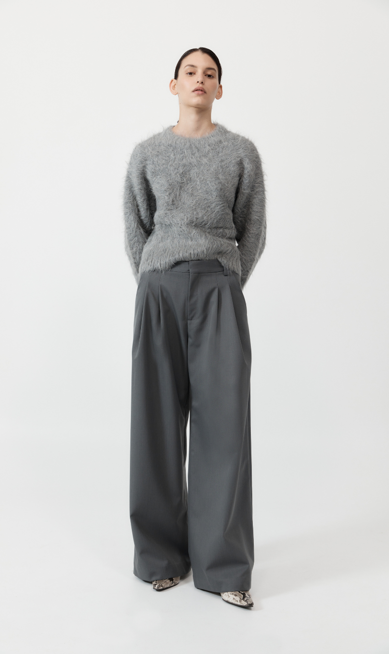St Agni | Alpaca Sweater - Soft Grey